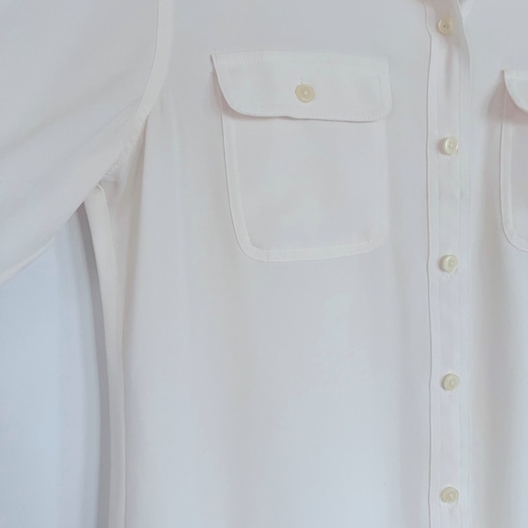 Creamy-white Loft button-down blouse - Picture 4 of 5